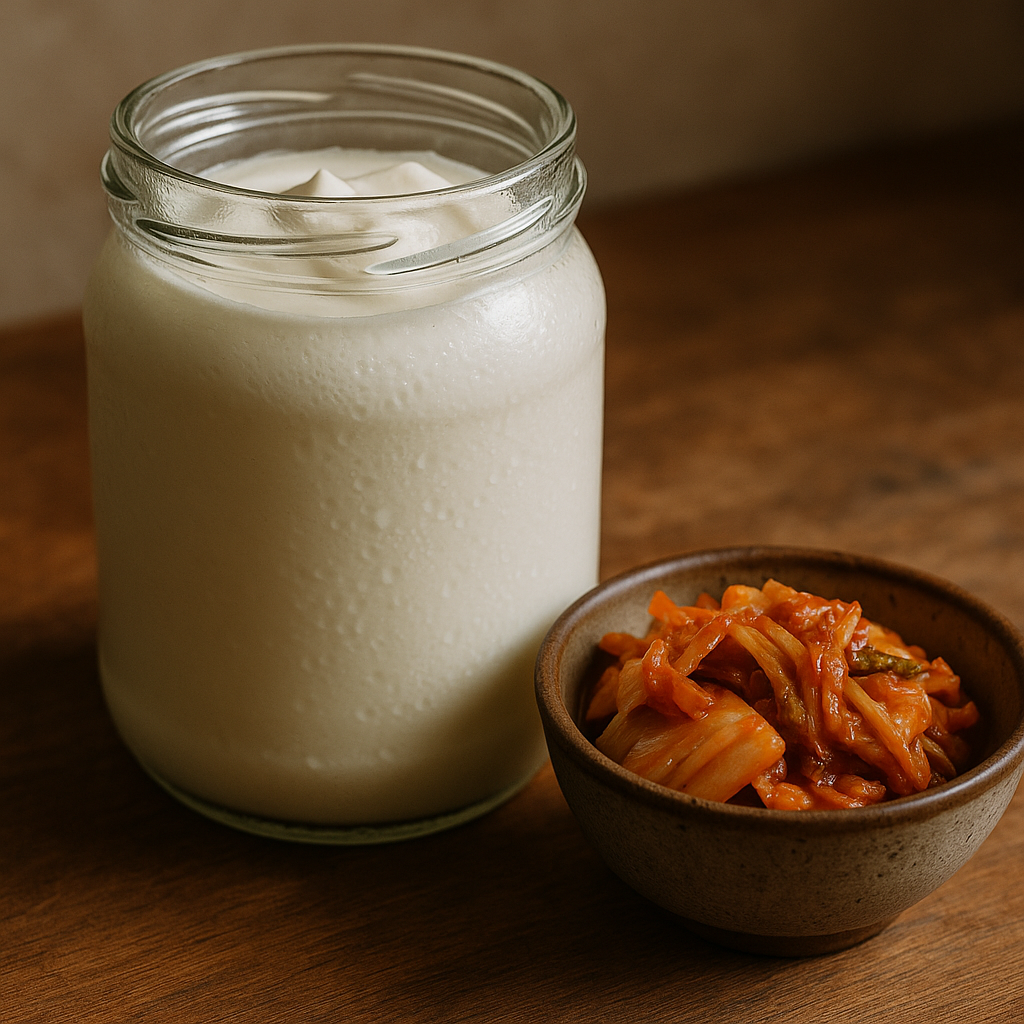 Fermented foods including kefir and kimchi linked to gut health and anxiety support