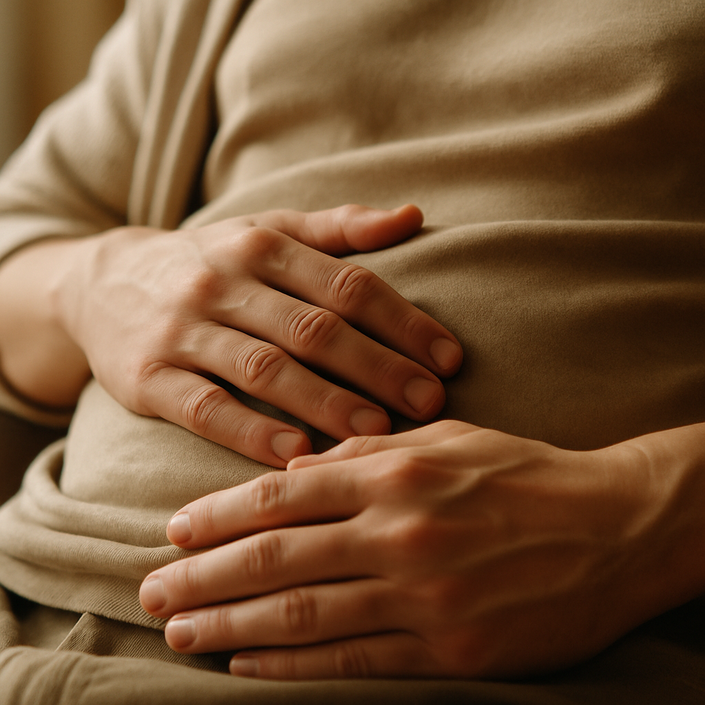Person practising breathwork to relieve nervous system dysregulation symptoms